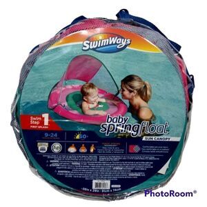 Swimways Baby Springfloat Sun Canopy Pink